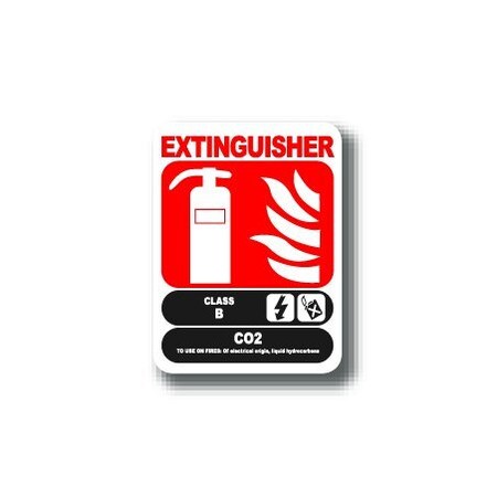 Ergomat 12in x 9in RECTANGLE SIGNS - EXTINCTEUR DSV-SIGN 108 #2246 -UEN
